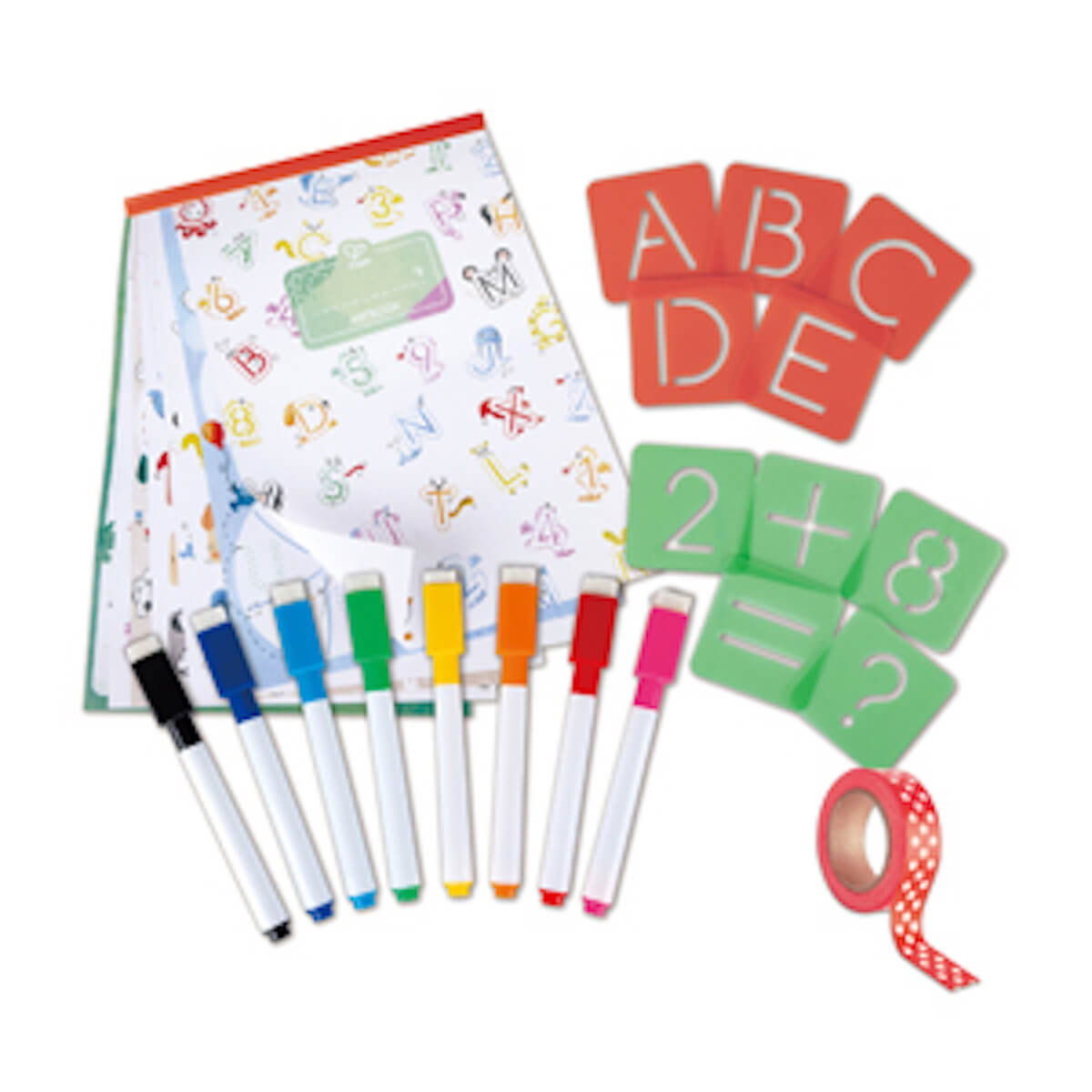 Set actividades LETRAS Y NÚMEROS Hape