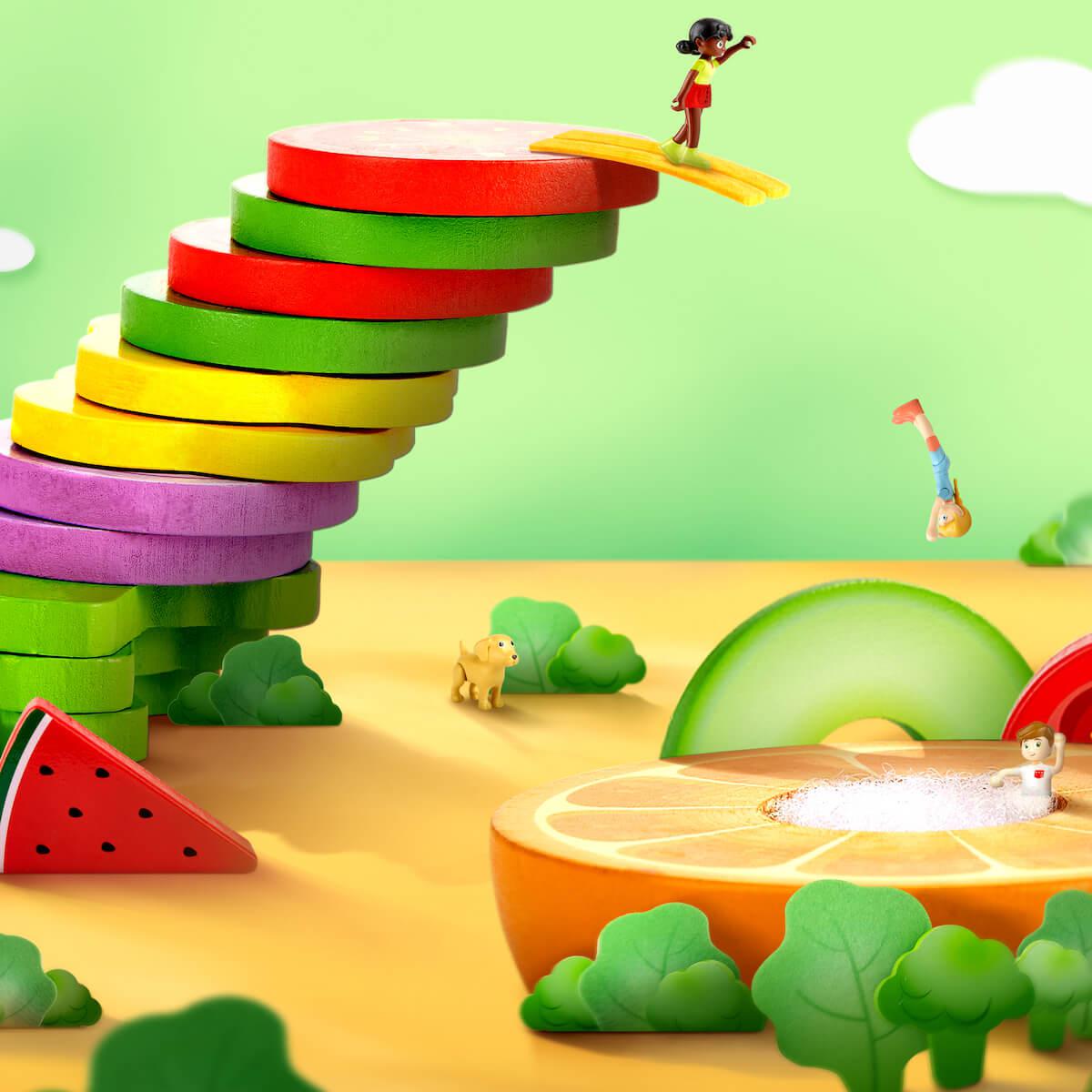 Set juego frutas Hape