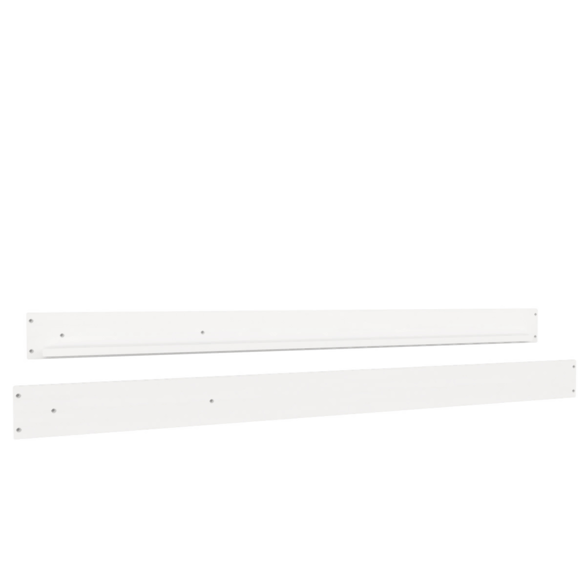Set mit 2 Auflagezargen mit Leiterbohrungen für Längsseite DESTYLE de Breuyn weiß lackiert