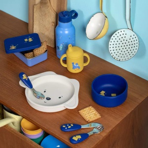 Set vaisselle silicone Puce & Pilou Moulin Roty