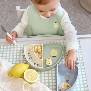 Set vaisselles Silicone Happy Fruits Lemon Laessig