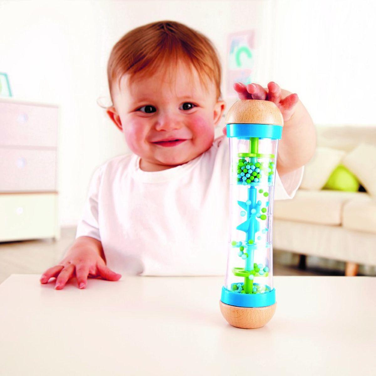 Sonajero BEADED RAINDROPS Hape blue