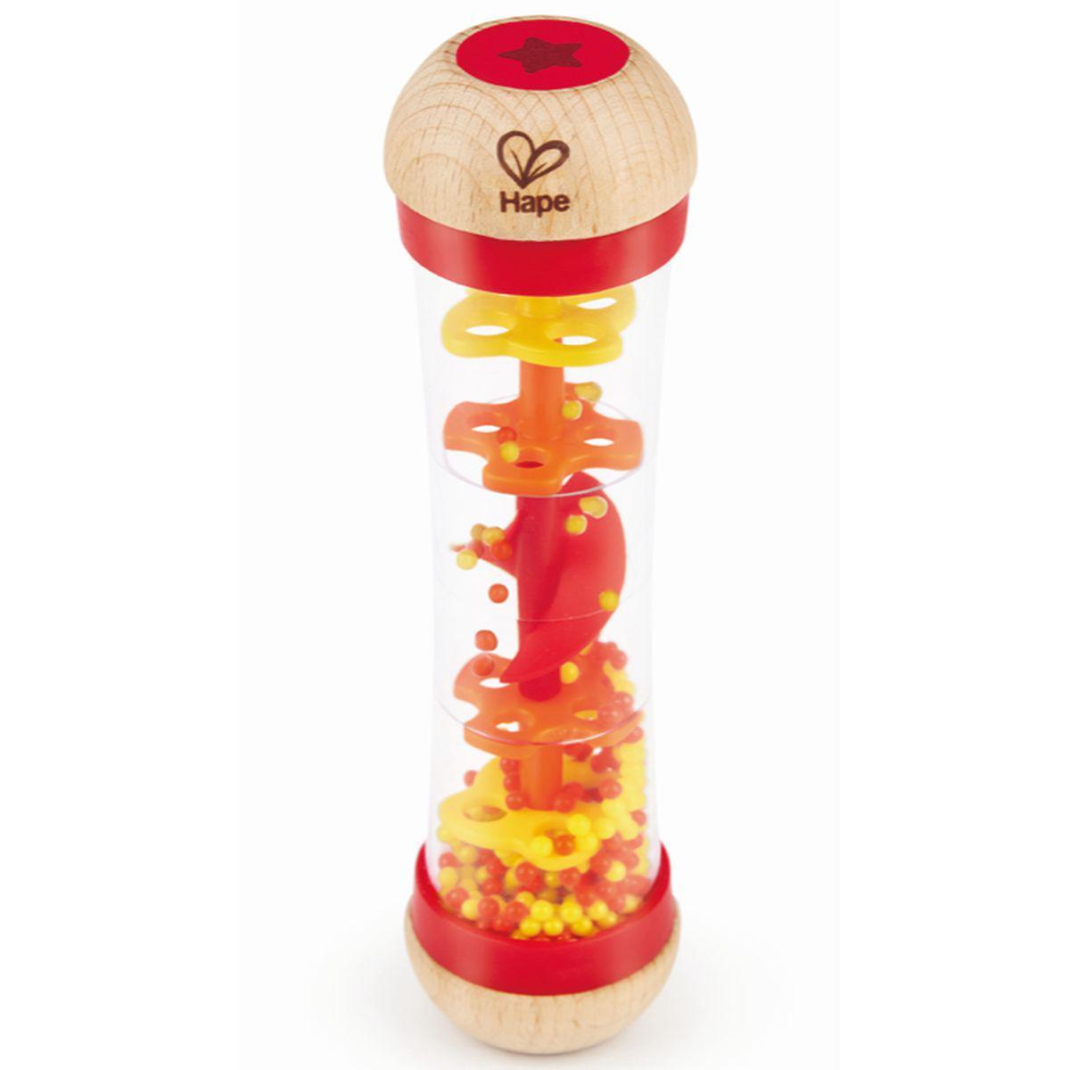 Sonajero BEADED RAINDROPS Hape red