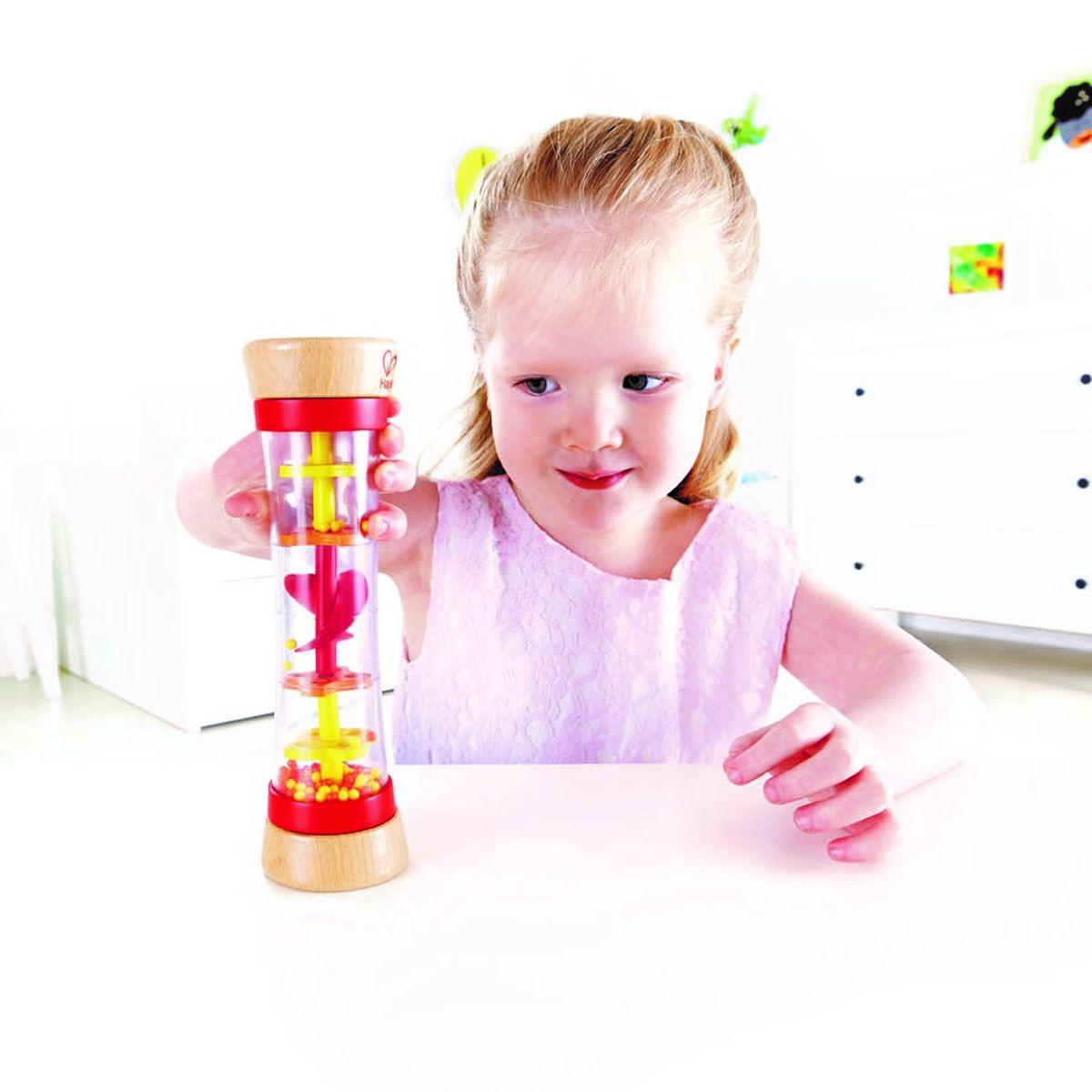 Sonajero BEADED RAINDROPS Hape red