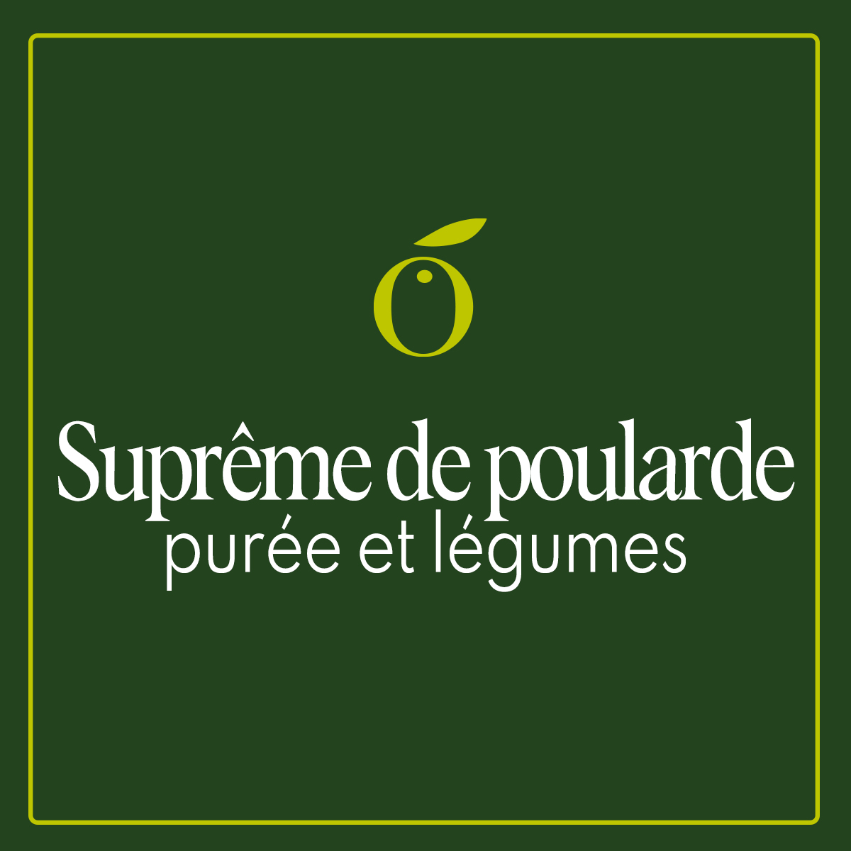 Suprême de poularde purée et légumes 600gr
