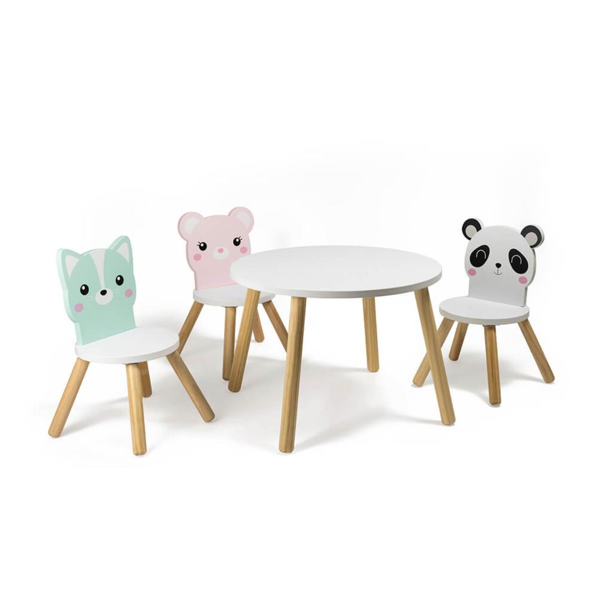 Table ronde en bois pour enfants 60 cm KIRUMY Eurekakids