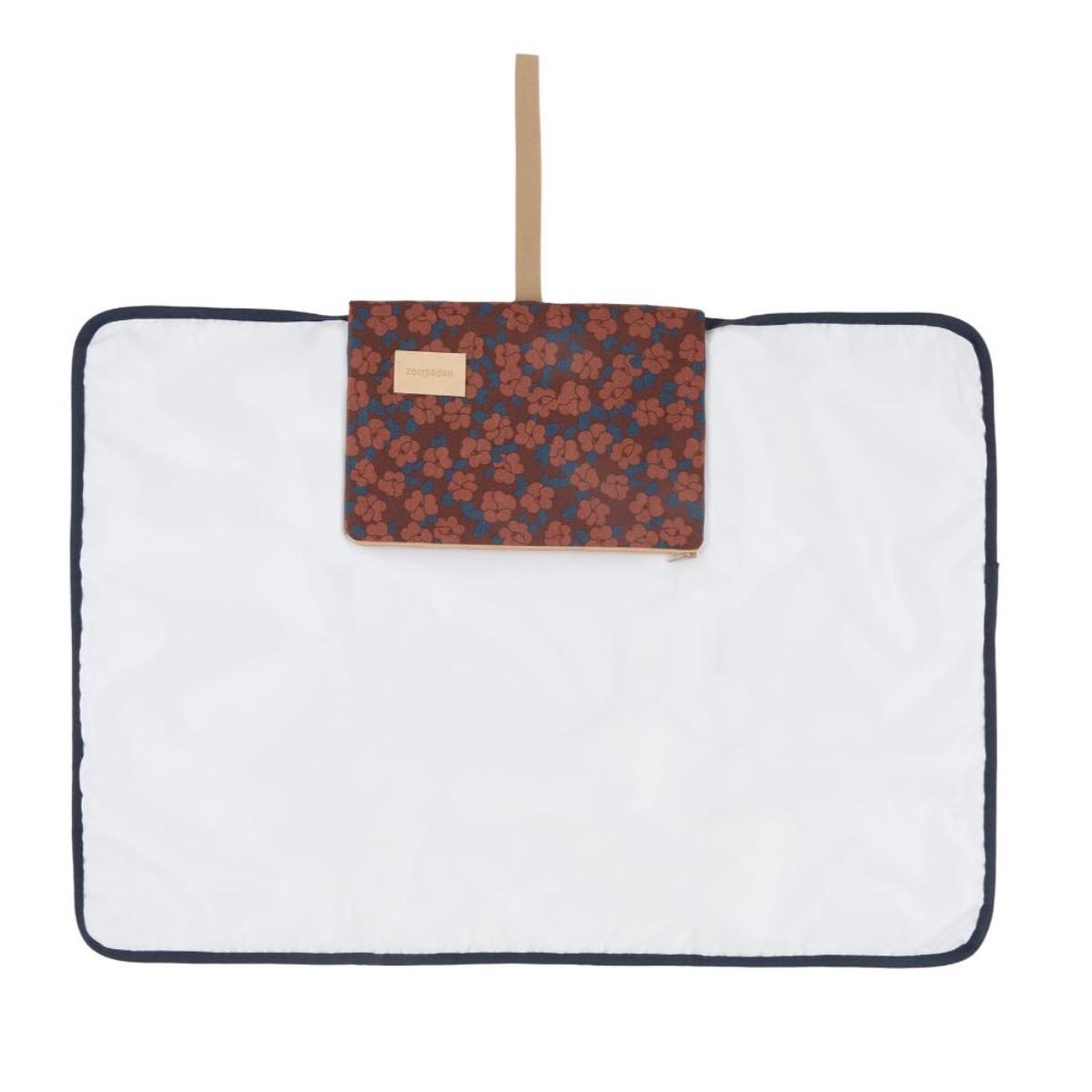 Tapis à langer HYDE PARK Nobodinoz maroon poppies