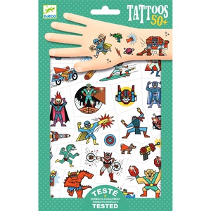 Tatuajes HEROES vs VILLAINS Djeco