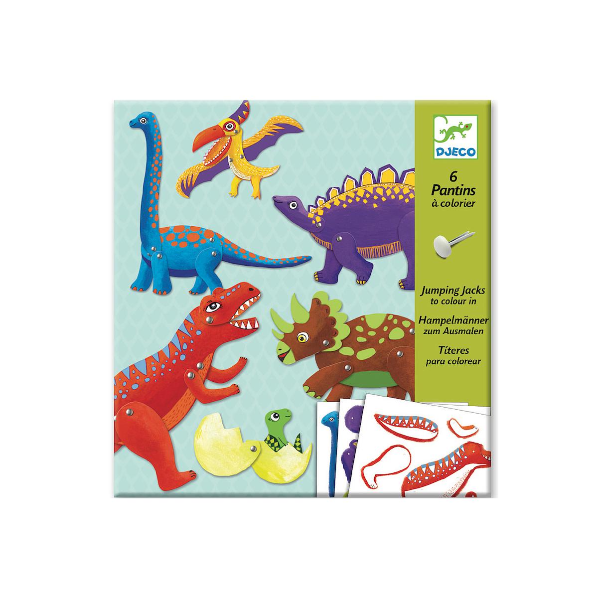 Títeres colorear 6-11Y DINOS Djeco