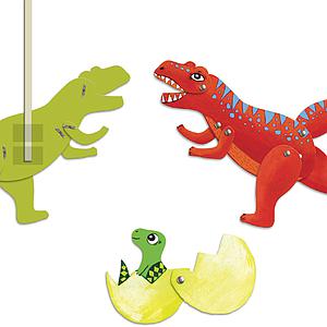 Títeres colorear 6-11Y DINOS Djeco