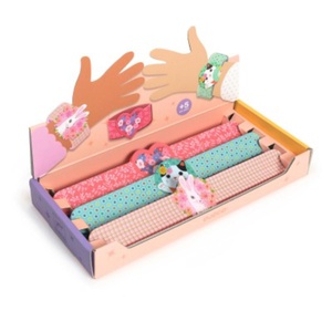 Tresors Bracelets enrouleur Coeur, Chat, lapin. Display de 15p Djeco