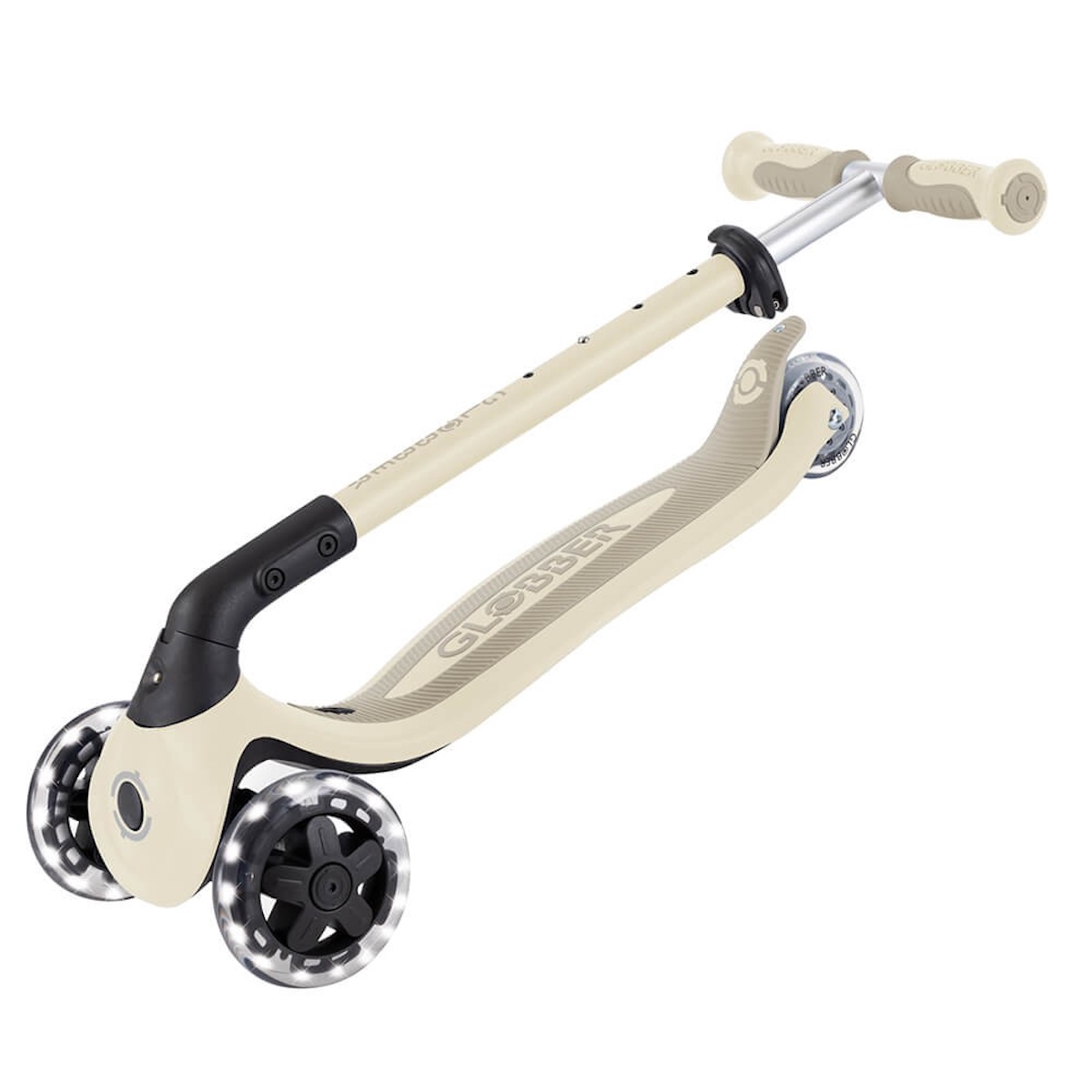 Trottinette évolutive GO UP BABY LIGHTS 360 Globber lights taupe