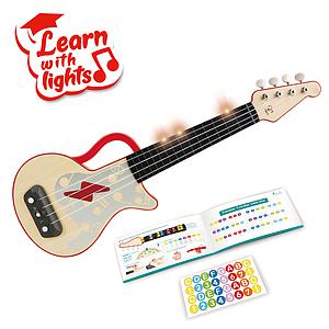 Ukelele luminoso Teach Yourself Hape rojo