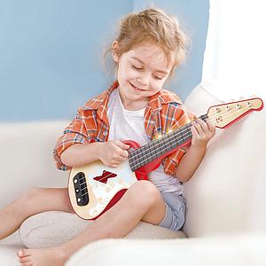 Ukelele luminoso Teach Yourself Hape rojo