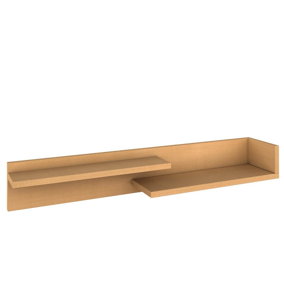 Wandbord 15x93x17cm 2-geteilt DESTYLE de Breuyn Buchenfurnierte Spanplatte natur geölt