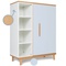 Wardrobe 120 cm 1 door NADO Retro beech sky blue