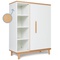 Wardrobe 120 cm 1 door NADO Retro beech white