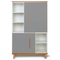 Wardrobe 147 cm 2 doors NADO Retro beech slate grey