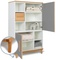 Wardrobe 147 cm 2 doors NADO Retro beech slate grey