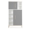 Wardrobe 173cm 2 doors NADO Curve ash slate grey