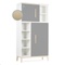 Wardrobe 173cm 2 doors NADO Curve ash slate grey
