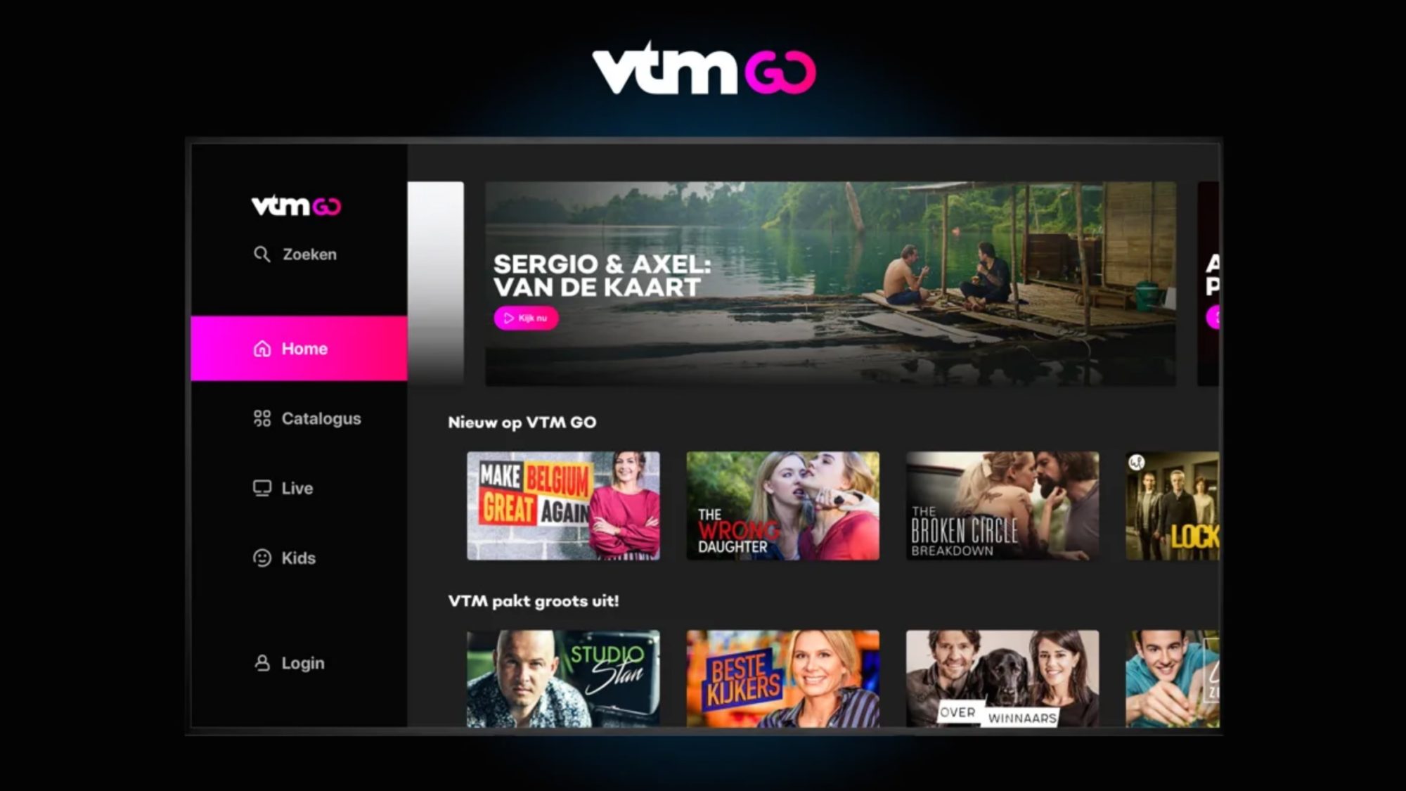 Gratis live TV kijken naar alle VTM zenders - VTM GO visual data 2