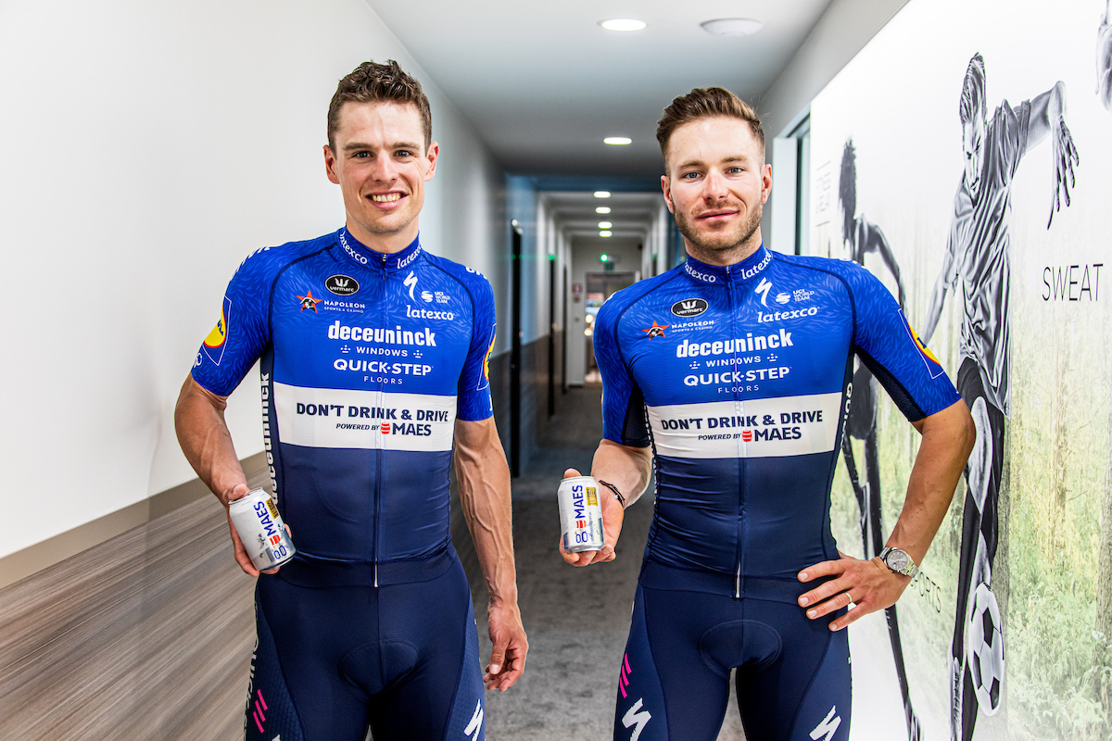 Maes en Deceuninck QuickStep Cycling Team 'don't drink & drive' PUB