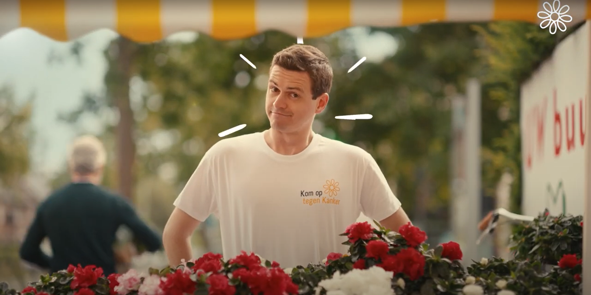 DDB BRUSSELS & KOM OP TEGEN KANKER ZETTEN DE BLOEMETJES BUITEN - PUB