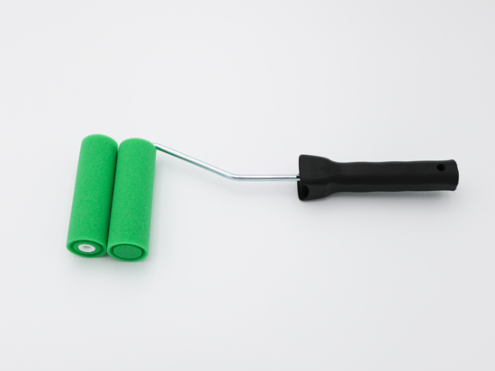 Manchon radiateur mousse verte à clip - Lot de 2 + monture
