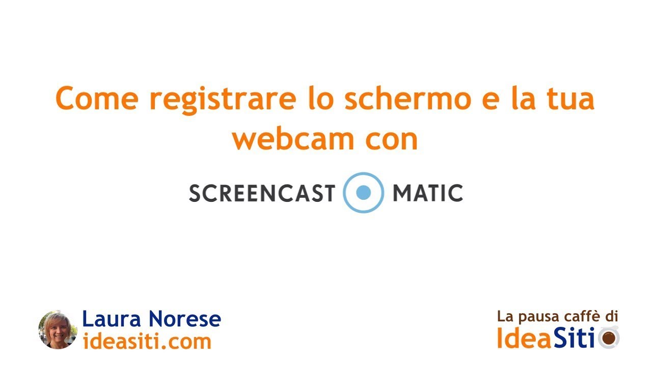 Registrare da web cam 1 Registrare da web cam