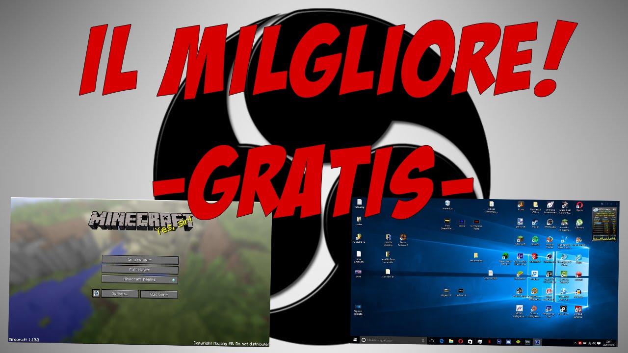 Programmi per registrare lo schermo e la webcam 1 Programmi per registrare lo schermo e la webcam