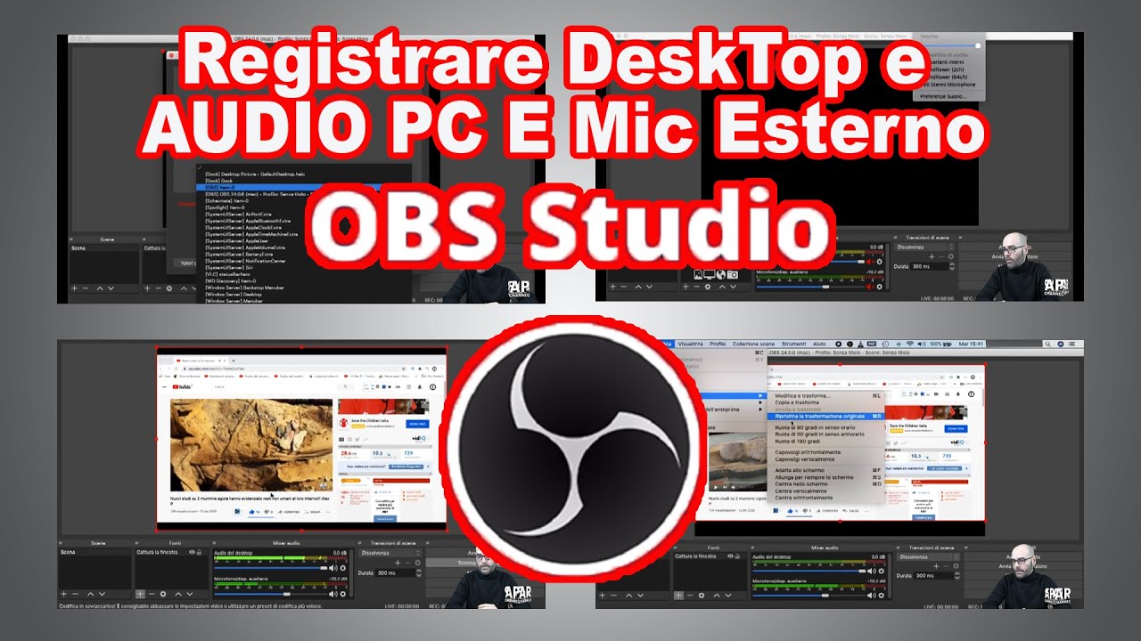 Come registrare con obs mac