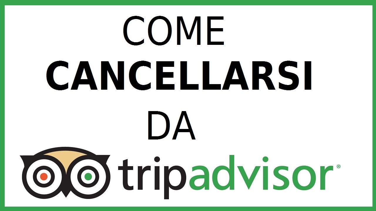 Registrare attività su tripadvisor