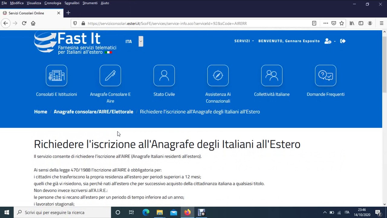 Come registrare domicilio