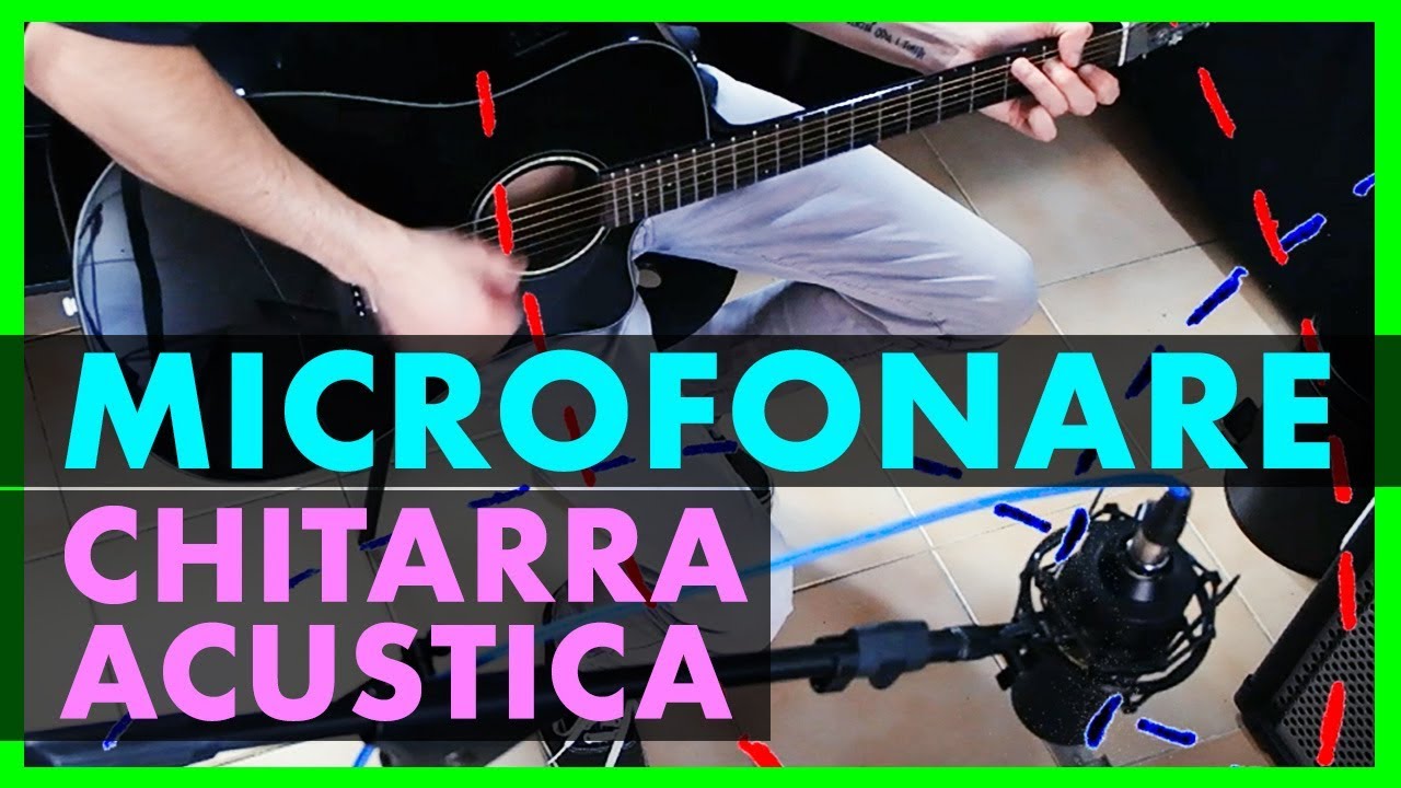 Registrare chitarra acustica microfono condensatore 1 Registrare chitarra acustica microfono condensatore