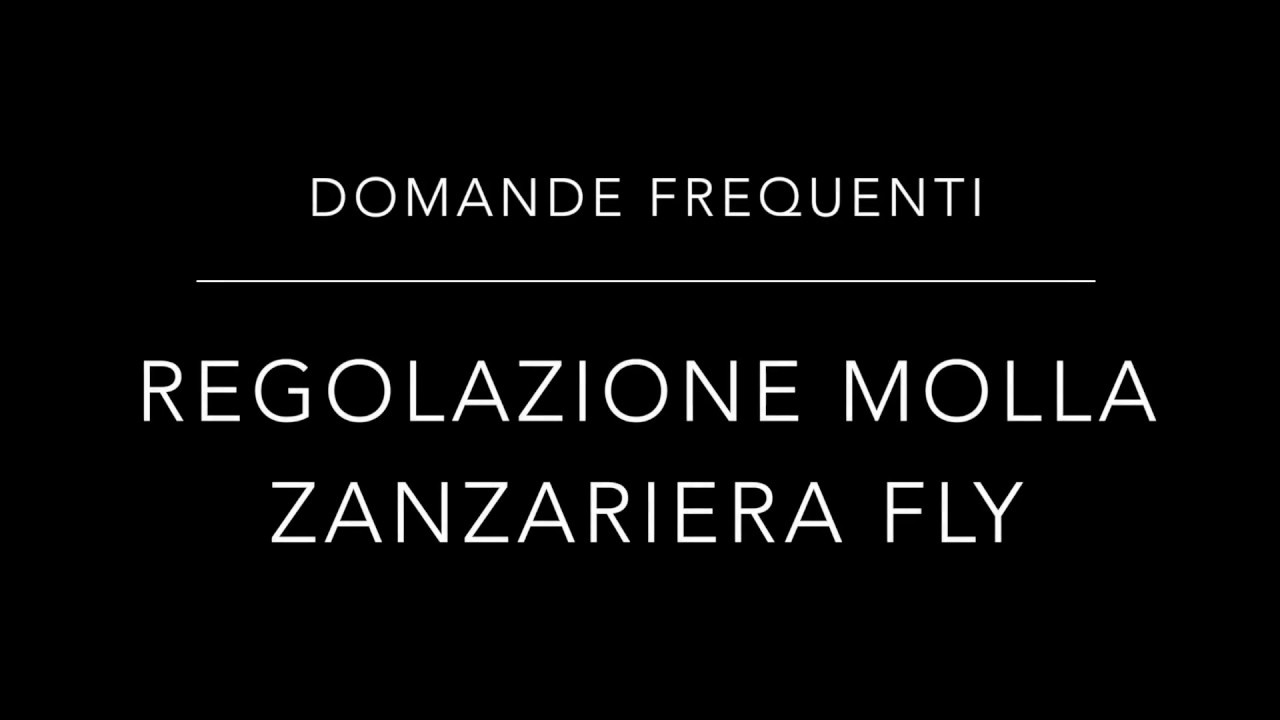 Registrare molla zanzariera 1 Registrare molla zanzariera
