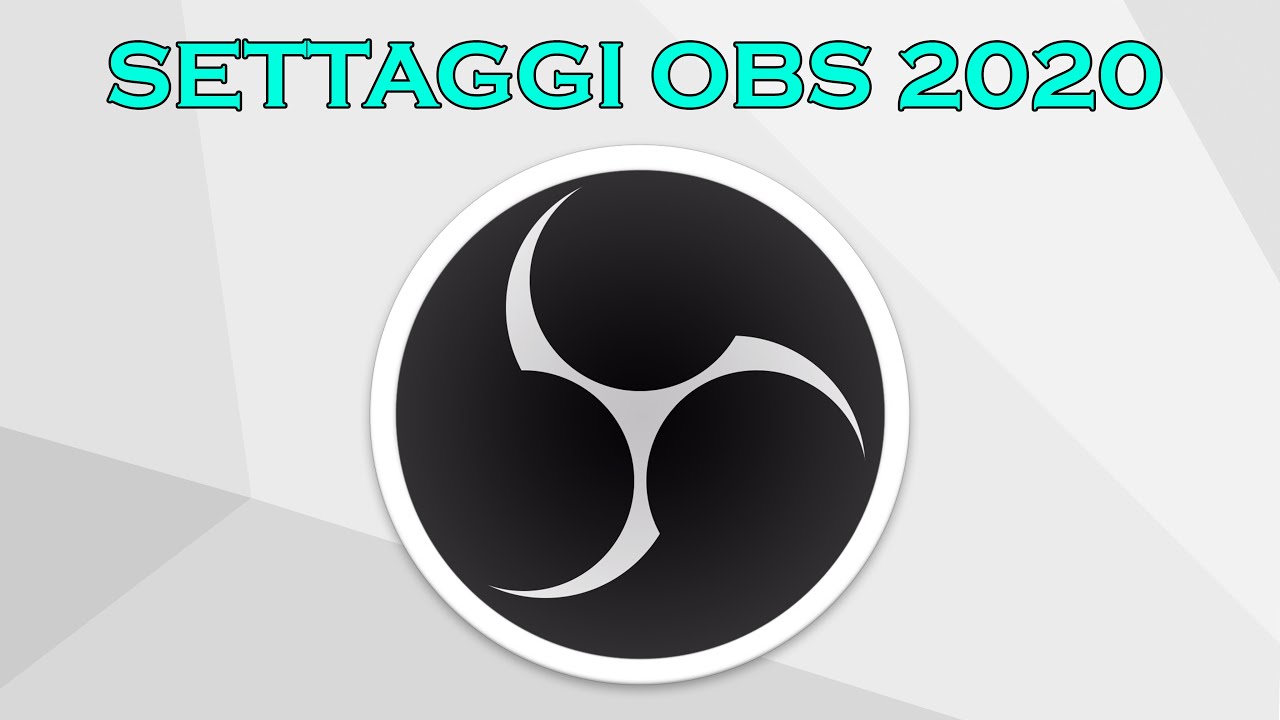 Settaggi obs per registrare
