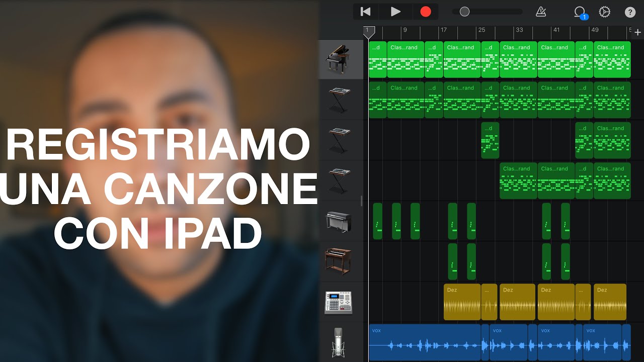 Registrare musica con ipad 1 Registrare musica con ipad