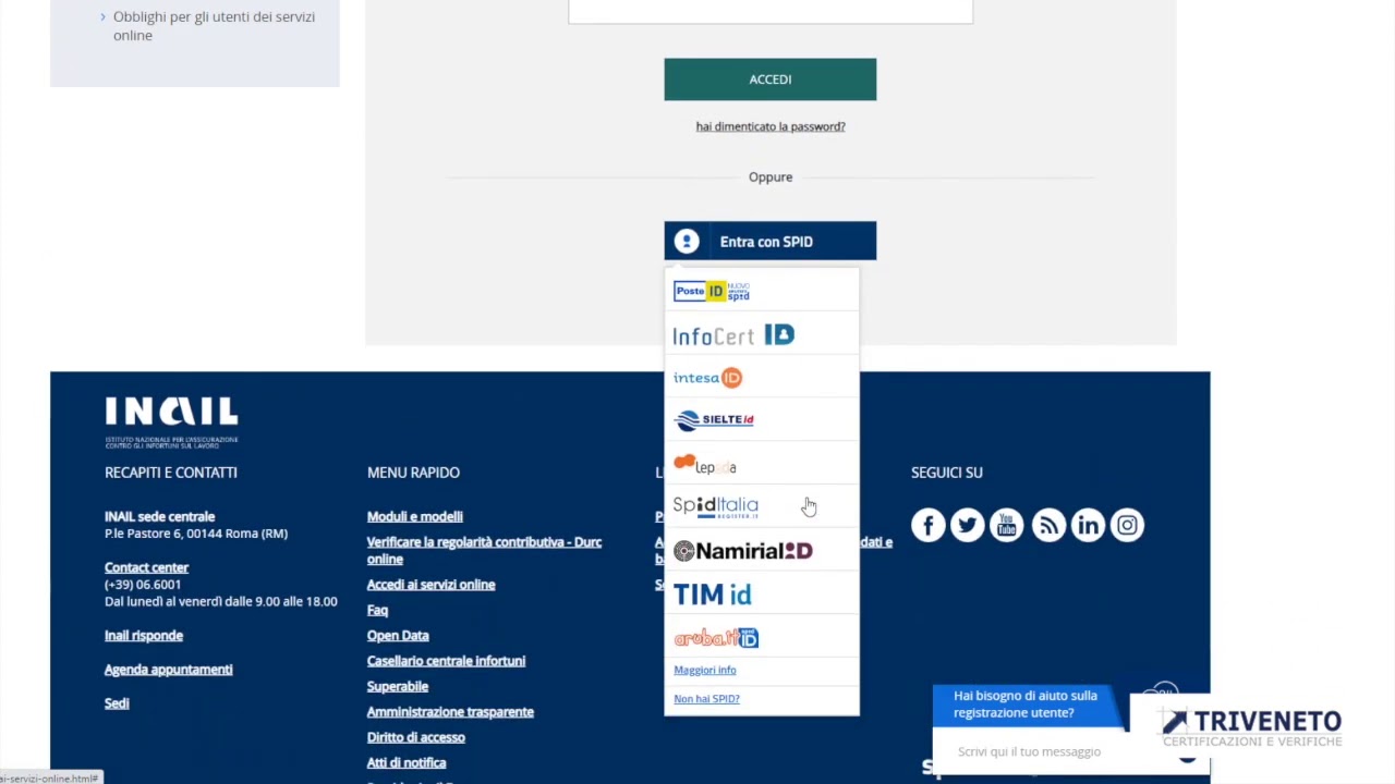 Registrare ditta inail 1 Registrare ditta inail