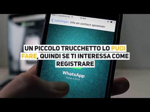 Come registrare una videochiamata whatsapp con audio ios 1 Come registrare una videochiamata whatsapp con audio ios