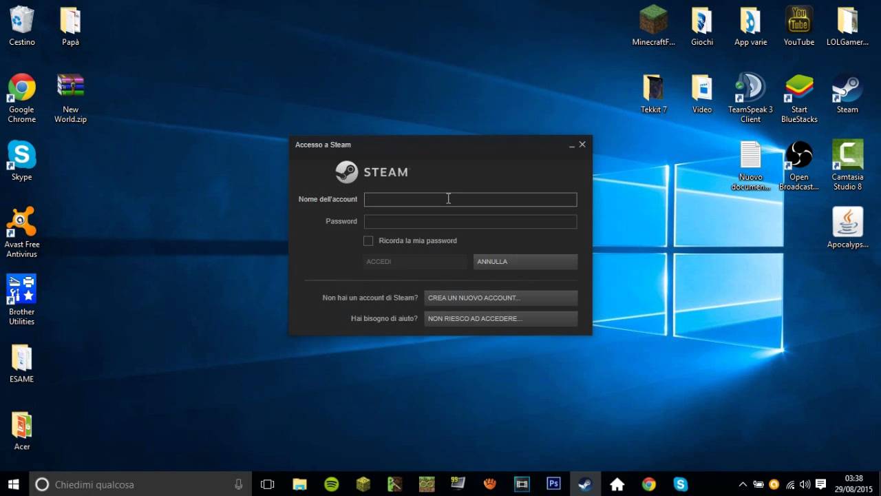 Come registrare un gioco su steam