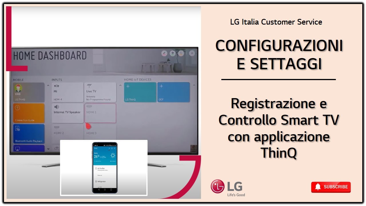 Registrare prodotto lg