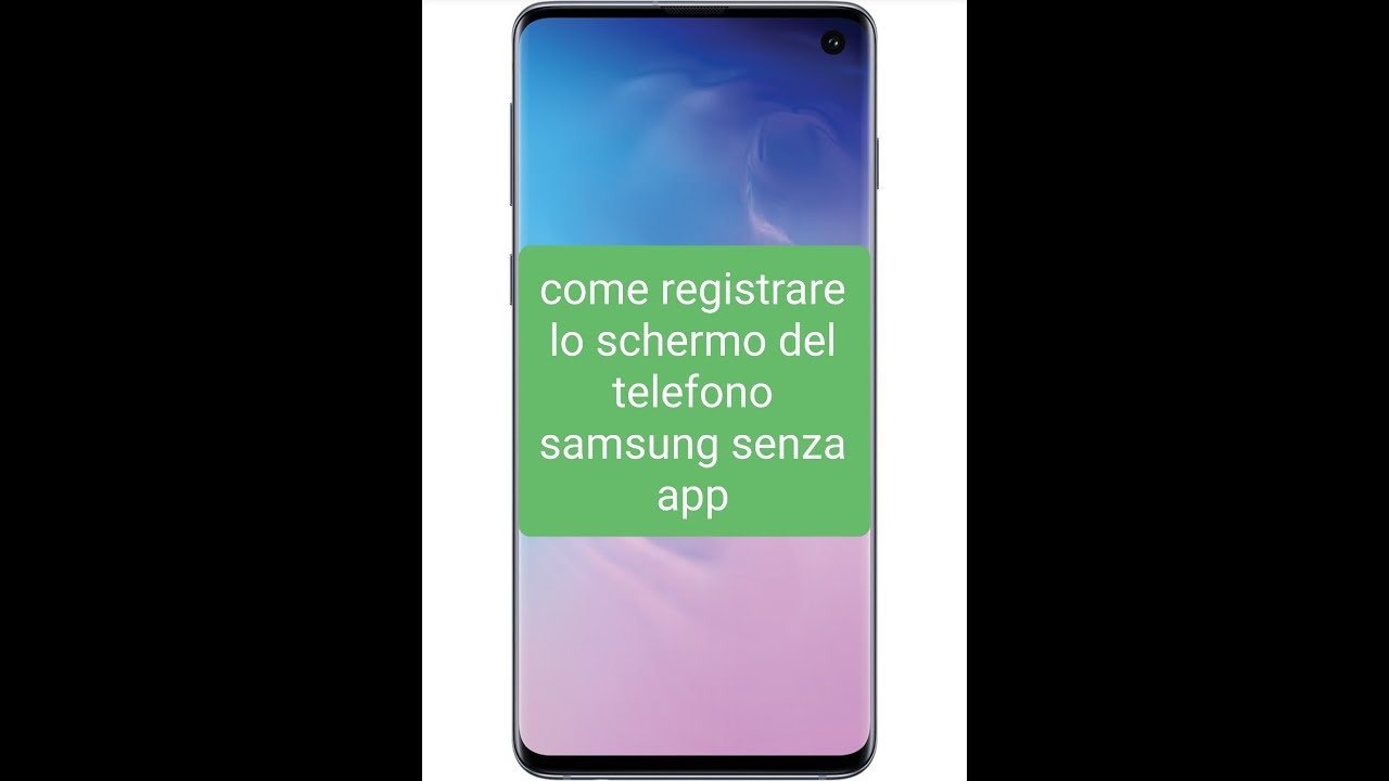 Registrare schermo samsung s6 1 Registrare schermo samsung s6