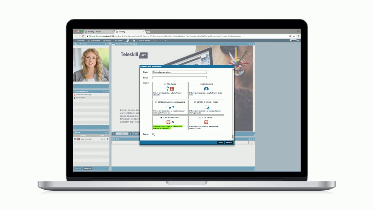 Come registrare un webinar