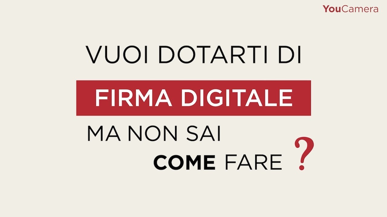 Registrare firma digitale 1 Registrare firma digitale