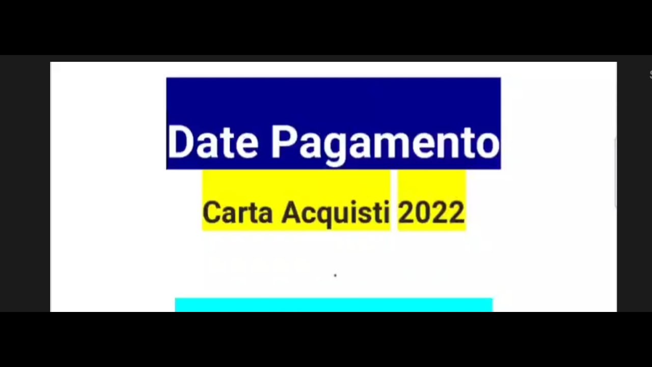 Registrare carta acquisti