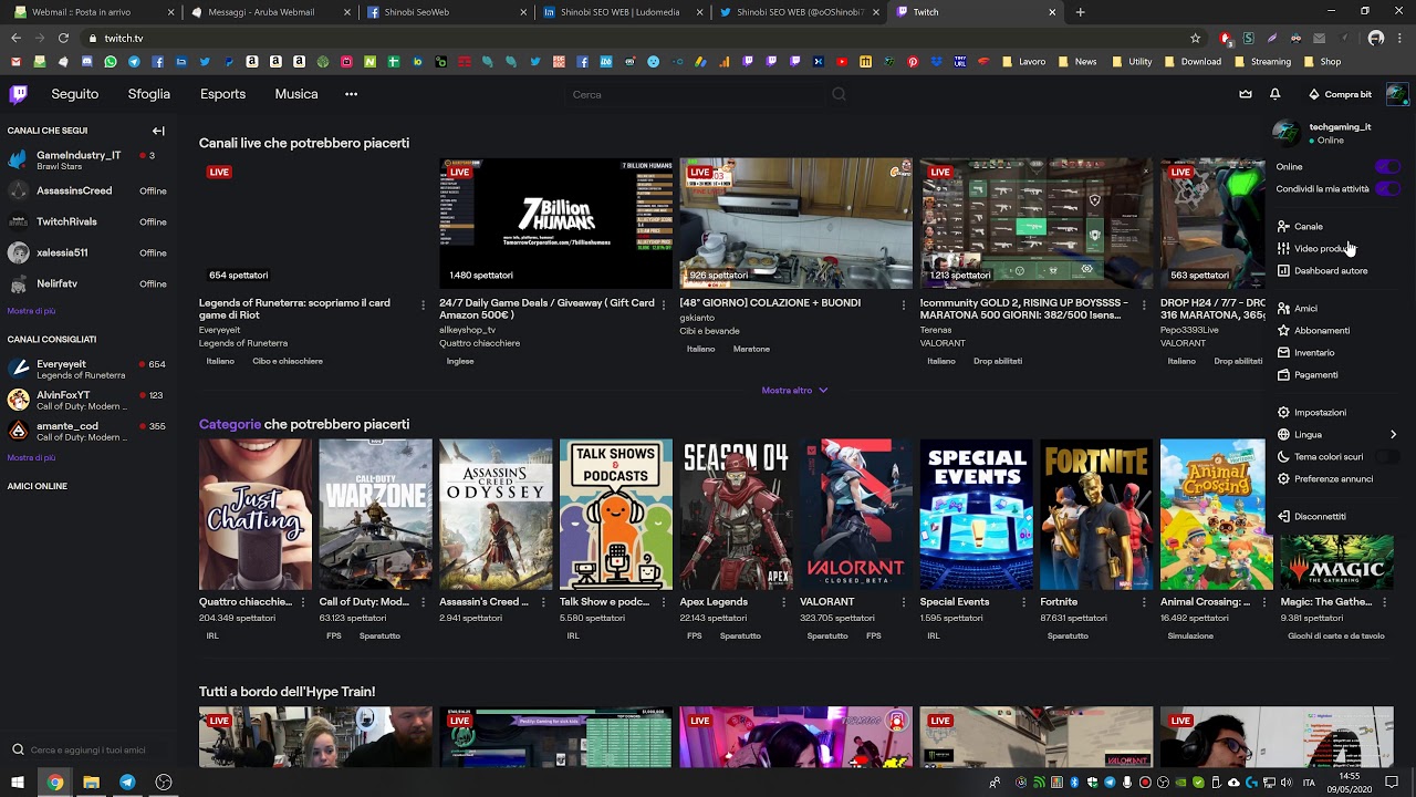 Registrare twitch