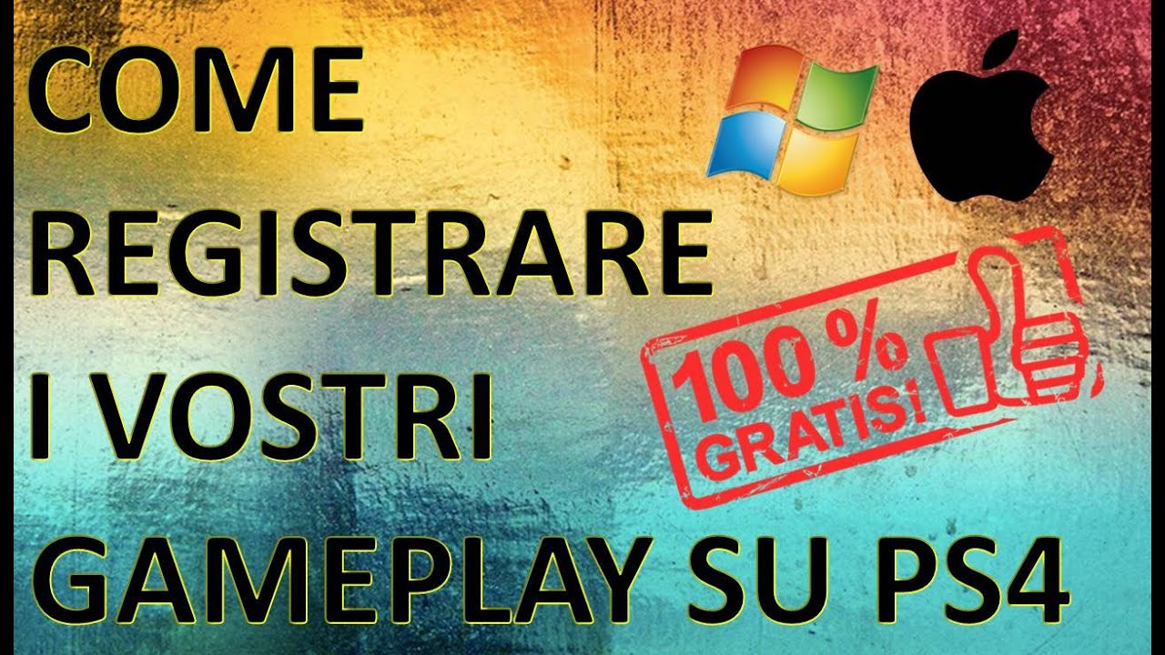 Registrare ps4 su pc