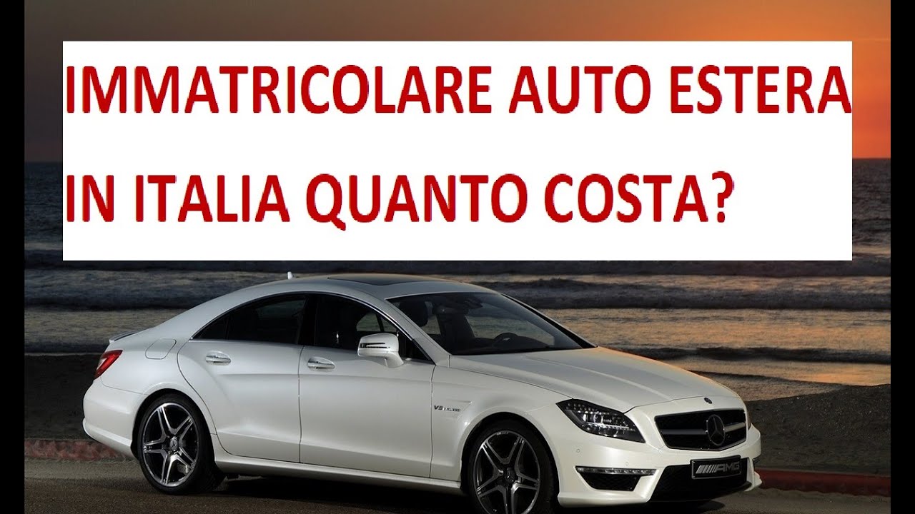 Registrare veicolo dall estero