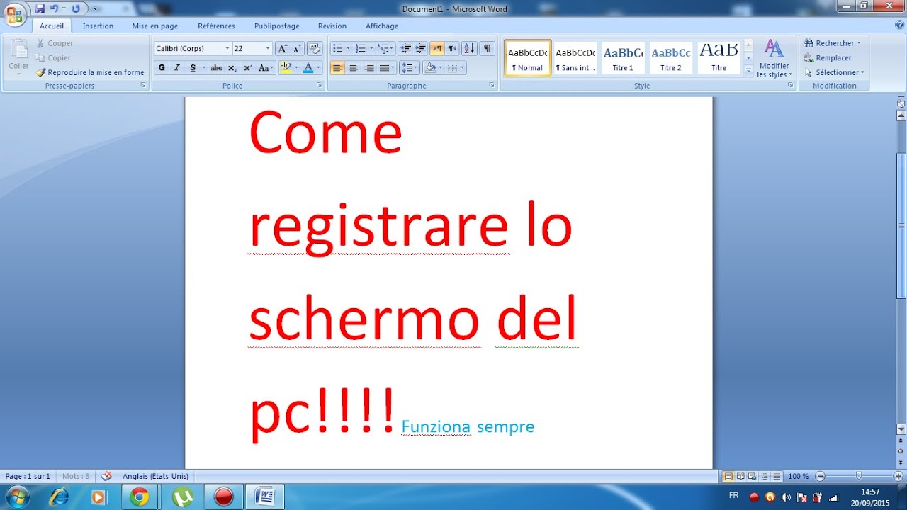 Registrare schermo pc windows 7 1 Registrare schermo pc windows 7
